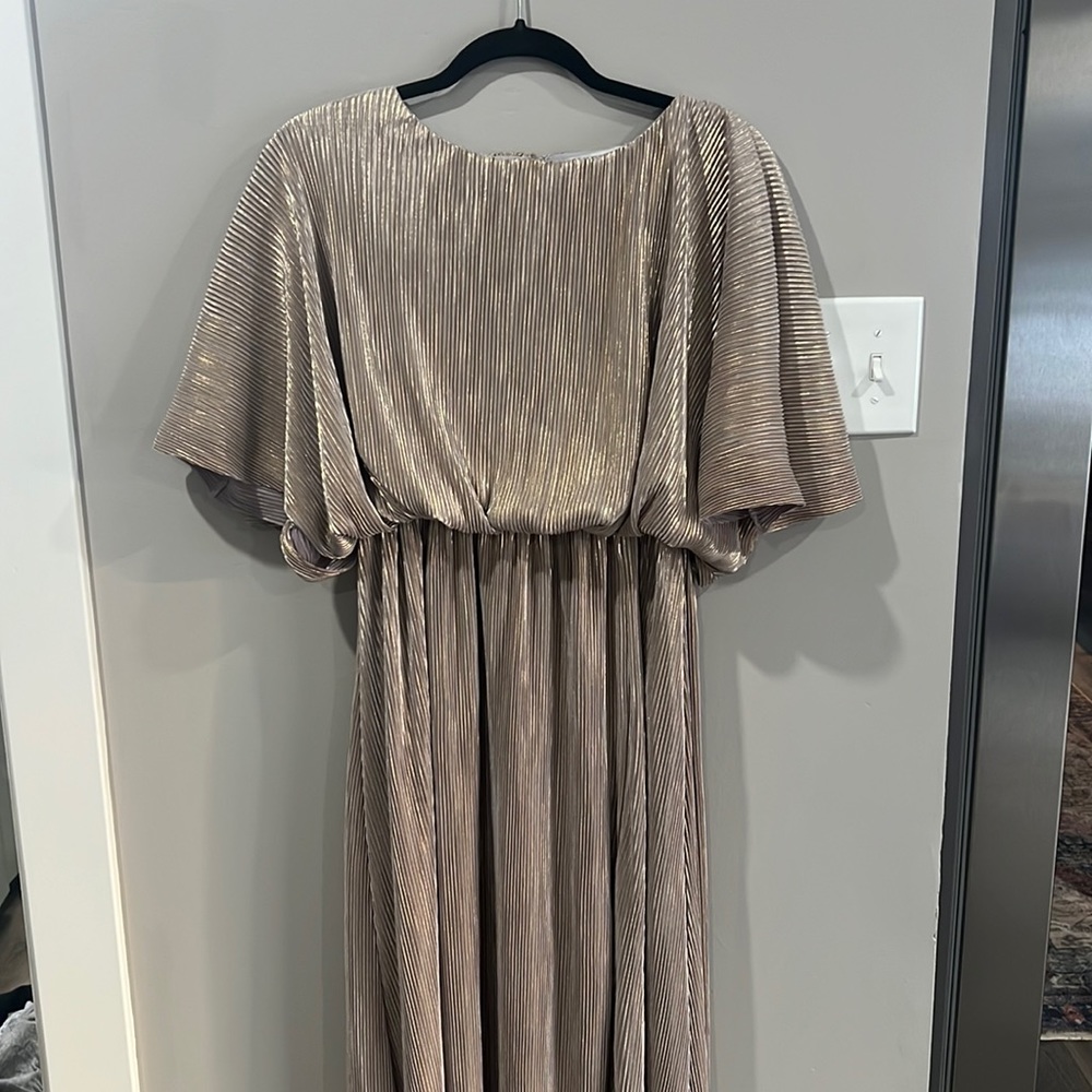 Brides maid dress. Pink/gold